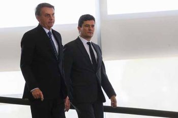 Jair Bolsonaro e Sérgio Moro | Foto ARQUIVO