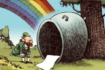 Arte adaptada de cartoon de Rick McKee