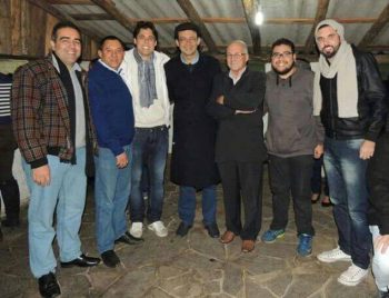 Danrlei veio abraçar o aniversariante Alemão e reforçar campanha de Levi