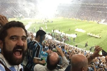 Herculano Barreto Filho na Arena na decisão da Copa do Brasil