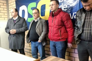 Levi, Portela, Alemão e Dilamar hoje à tarde na sede do PSD