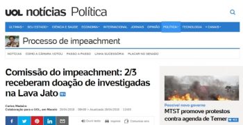 Reportagem foi publicada na manhã de hoje