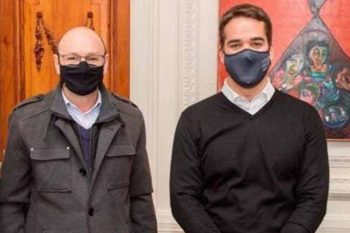 Prefeito de Cachoeirinha Miki Breier teve audiência com o governador Eduardo Leite no Palácio Piratini, em Porto Alegre