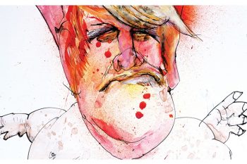 Ilustração por Ralph Steadman
