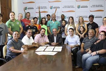 Prêmio Destaque do Esporte 2016 teve lançamento no gabinete do prefeito interino, Nadir Rocha