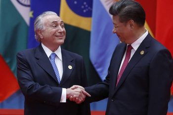 Michel Temer e Xi Jinping, na reunião do G-20 | Foto J. C. HIDALGO