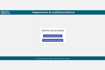 Sistema Justifica, do Tribunal Superior Eleitoral