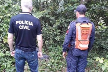 Corpo de dentista de desaparecida é encontrado às margens da BR 158 | Foto Polícia Civil