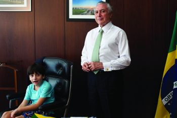 Temer e Michelzinho no dia da posse