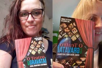 Ane Minuzzo e Marlise Damin são autoras do livro que traz a história do teatro de Gravataí
