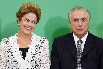 Rousseff e Temer, em 5 de outubro de 2015