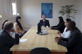 Superintendente do HDJB Antônio Weston se reuniu com a delegada Fernanda Generali, da DEAM
