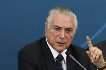 O presidente Michel Temer durante reunião do Conselho de Desenvolvimento Econômico e Social. Foto | Antonio Cruz | Agência Brasil