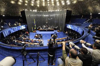 O plenário do Senado, em agosto | Foto EDILSON RODRIGUES