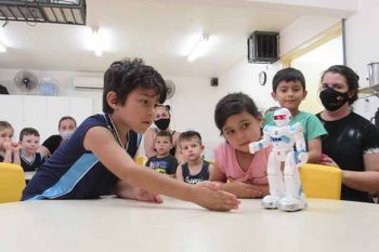 Para as crianças da escola infantil Carolina Menger da Rosa, esse foi o primeiro contato com o tema