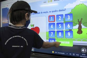 Alfabetização na lousa digital auxilia no desenvolvimento dos estudantes