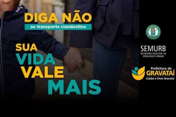 Objetivo da Secretaria Municipal de Mobilidade Urbana é alertar a população sobre os riscos envolvidos
