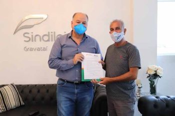 Levi Melo e José Rosa no Sindilojas