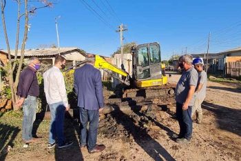 Prefeito acompanhou obras no Rincão da Madalena