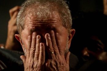Lula durante evento após seu depoimento