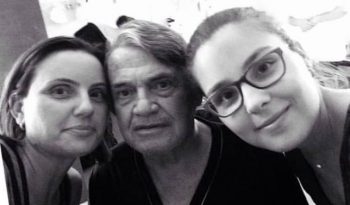 Abílio com a filha Lisiani e a neta Paloma