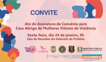 Prefeito Miki Breier assina convênio da Prefeitura com a empresa que prestará o serviço de abrigamento às mulheres nesta sexta-feira