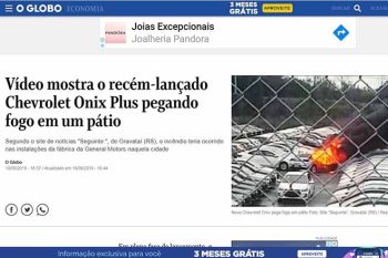 Site do Jornal O Globo, do Rio de Janeiro, reproduziu matéria e vídeo publicados com exclusividade ontem pelo Seguinte: sobre incidente no pátio da GM de Gravataí.