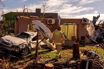 Seis diferentes tornados se formaram quase que simultaneamente