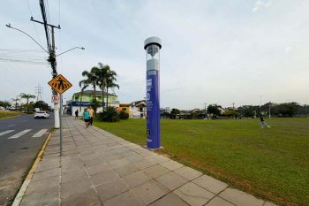 totem botão pânico parcão cachoeirinha
