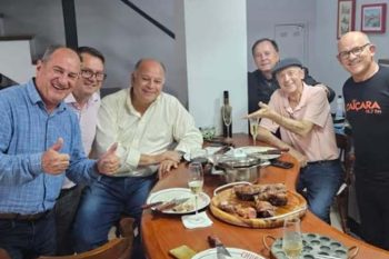 Almoço aconteceu na casa de Zambiasi, em Porto Alegre