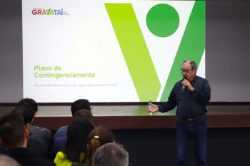 Prefeito Zaffa fez prestação de contas e anúncio de medidas na terça / Foto: Gabriel Muniz
